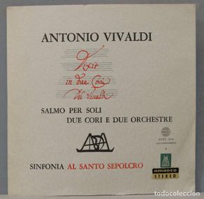 Discos de vinil: LP. Vivaldi. Salmo Per Soli, Due Cori E Due Orchestre. Sinfonia Al Santo Sepolcro